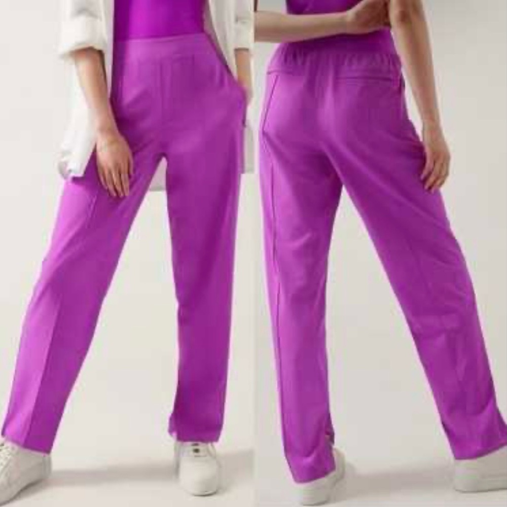 Athleta Vienna Slim Jogger Lightweight Pants In Jazzy Purple